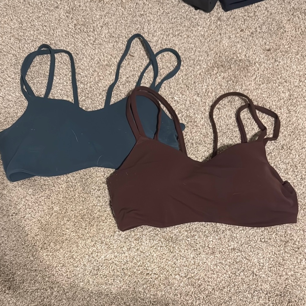 Nike Green and Brown Bras